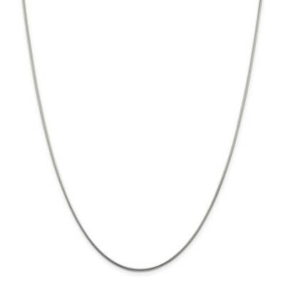 1.25mm Snake Chain 26 Inch Sterling Silver QSN040-26, MPN: QSN040-26,