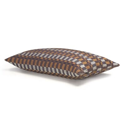 Le Jacquard Francais Cushion Cover Origin Rythme Brown 100% Cotton 12 x 20 Inch 28231, MPN: 28231, …