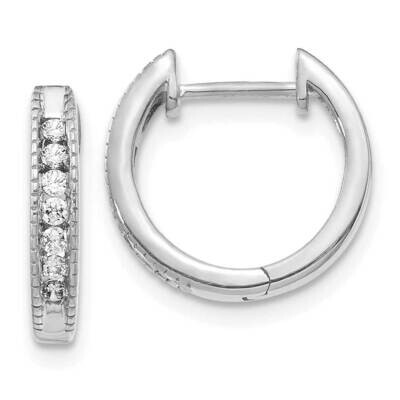 SI1/SI2 G H I Hoop Earrings 14k White Gold Lab Grown Diamond EM5360-020-WLG, MPN: EM5360-020-WLG, 8…