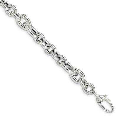 7.5in Polished Fancy Link Bracelet Sterling Silver QG4995-7.5, MPN: QG4995-7.5, 196904156872