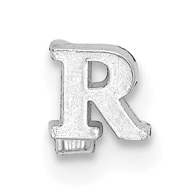 Casted Letter R 14k White Gold WG2219R, MPN: WG2219R,