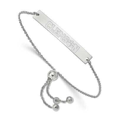 Clemson University Small Bar Adjustable Bracelet Sterling Silver SS050CU-9, MPN: SS050CU-9, 1911012…