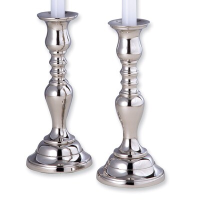 Hampton Pair of 8.5 Nickel-plated Candlesticks GM6928, MPN: GM6928, 15227727418