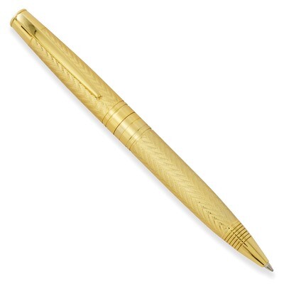 Charles Hubert Gold-tone Chevron Ballpoint Pen GM9197, MPN: GM9197, 811233014555