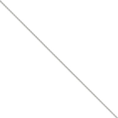 1.8mm Solid Diamond-cut Spiga Chain 30 Inch 14k White Gold PEN129-30, MPN: PEN129-30, 886774431239