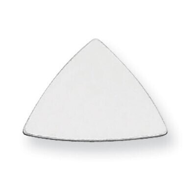 Triangle Shape with Rounded Sides Stamping Sterling Silver Rhodium-plated SS1201, MPN: SS1201,