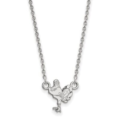 Virginia Tech Small Pendant with Chain Necklace 10k White Gold 1W052VTE-18, MPN: 1W052VTE-18, 88677…