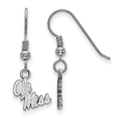 University of Missisippi Extra Small Dangle Earring Wire Sterling Silver SS047UMS, MPN: SS047UMS, 8…