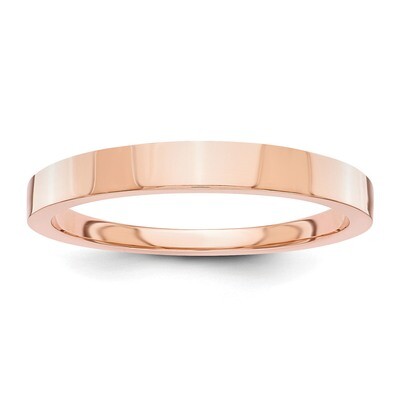 3mm Tapered Polished Band 14k Rose Gold STK12, MPN: STK12, 886774402901