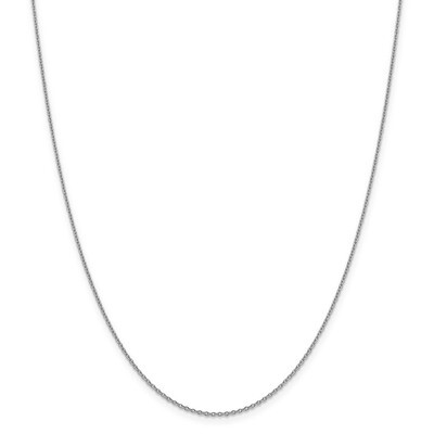 16 Inch 1.40mm Solid Polished Cable Chain 14k white Gold PEN327-16, MPN: PEN327-16, 883957173702