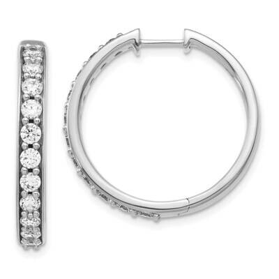 SI1/SI2 G H I Hoop Earrings 14k White Gold Lab Grown Diamond EM4266-150-WLG, MPN: EM4266-150-WLG, 8…