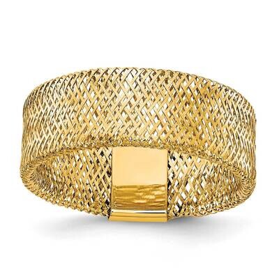 Leslie&#39;s 14k Polished Textured Stretch Ring 14k Gold Polished HB-LR105, MPN: LR105, 191101394997