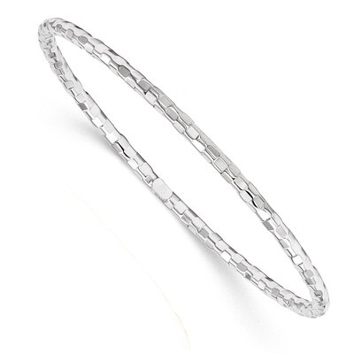 Bangle Bracelet 14k White Gold Polished DB584, MPN: DB584, 191101075322