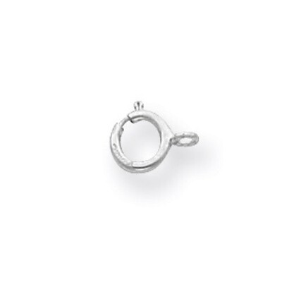 5.5mm Spring Ring With Open Ring Clasp Sterling Silver SS3421, MPN: SS3421,