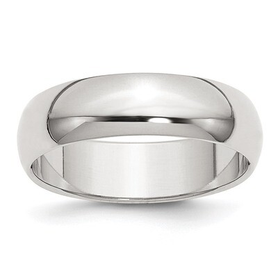 6mm Half-Round Band - Sterling Silver QWH060 by Chisel, MPN: QWH060, 886774338149