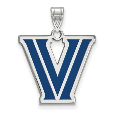 Villanova University Large Enamel Pendant - Sterling Silver SS018VIL, MPN: SS018VIL, 886774764658