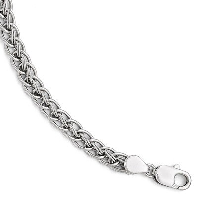 Leslie&#39;s Polished Link Bracelet 7.5 Inch - Sterling Silver HB-QLF499-7.5, MPN: QLF499-7.5, 88677496…
