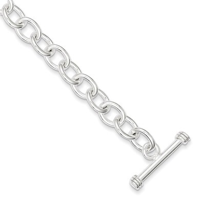 7.75 Inch Fancy Link Toggle Bracelet Sterling Silver Polished QH130-7.75, MPN: QH130-7.75, 88677411…