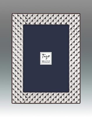 Tizo Pyramids 8 x 10 Inch Sterling Silver Picture Frame, MPN: 2018-80,
