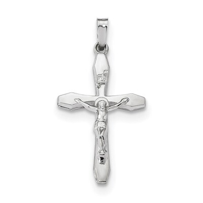 Polished INRI Crucifix Pendant 14k white Gold XR1638, MPN: XR1638, 883957923758
