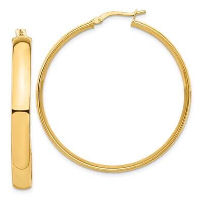5mm Hoop Earrings 14k Gold High Polished TF1405, MPN: TF1405, 191101205132