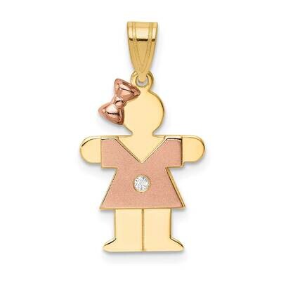 A Diamond Kid Pendant 14k Two-tone Gold XK497A, MPN: XK497A, 883957234878