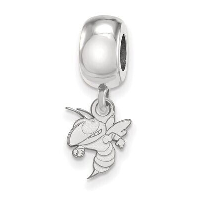 Georgia Institute of Technology Bead Charm Extra Small Dangle Sterling Silver SS053GT, MPN: SS053GT…