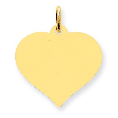 Heart Disc Charm 10k Gold 10XM529/18, MPN: 10XM529/18, 886774085920