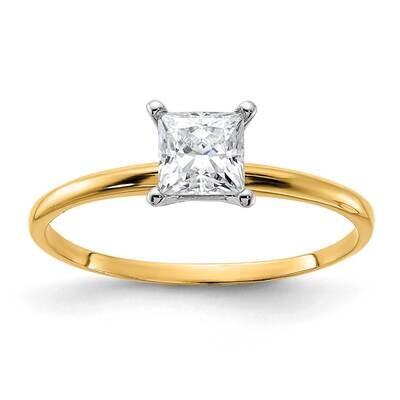 5/8ct. G H I True Light Princess Moissanite Solitaire Ring 14k Gold YGSH13P-9MT, MPN: YGSH13P-9MT, …