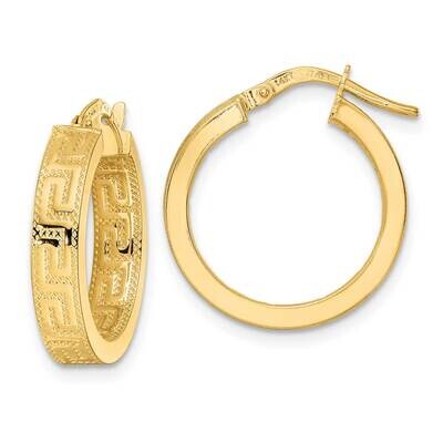 Hoop Earrings 14k Gold Polished TF2068, MPN: TF2068, 883957988276