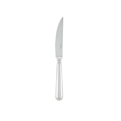 Sambonet contour steak knife solid handle 8 7/8 inch - silverplated on 18/10 stainless steel, MPN: …