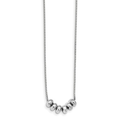 Leslie&#39;s Adjustable Necklace Sterling Silver Polished HB-QLF963, MPN: QLF963, 191101852145