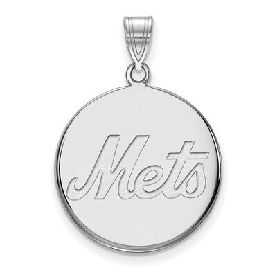 New York Mets Large Disc Pendant Sterling Silver SS021MET, MPN: SS021MET, 886774629124