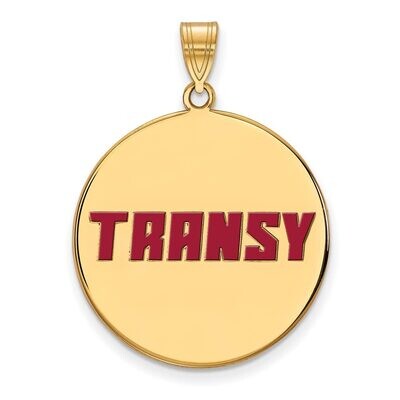 Transylvania University XLarge Enamel Disc Pendant Gold-plated Silver GP003TRU, MPN: GP003TRU, 8867…