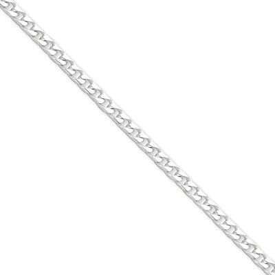 24 Inch 4.5mm Curb Chain Sterling Silver Polished QFC147-24, MPN: QFC147-24, 886774420912