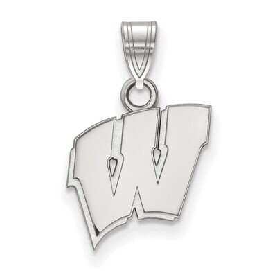 University of Wisconsin Small Pendant 14k White Gold 4W002UWI, MPN: 4W002UWI, 886774828275
