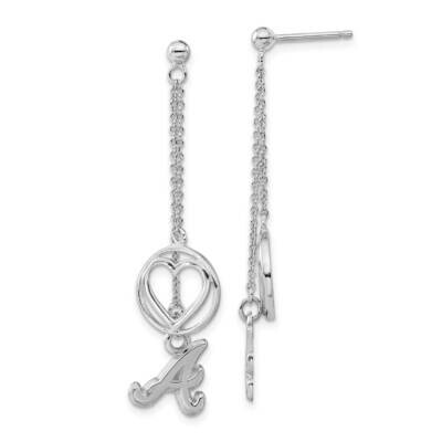 MLB Atlanta Braves Heart Dangle Earrings Sterling Silver BRA012BLERD-SS, MPN: BRA012BLERD-SS, 63440…