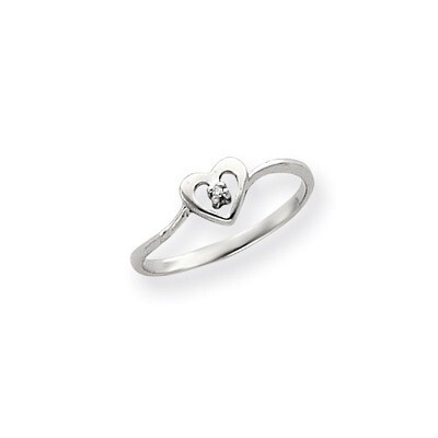 Diamond heart Ring 14k white Gold Y4172AAA, MPN: Y4172AAA, 191101632471