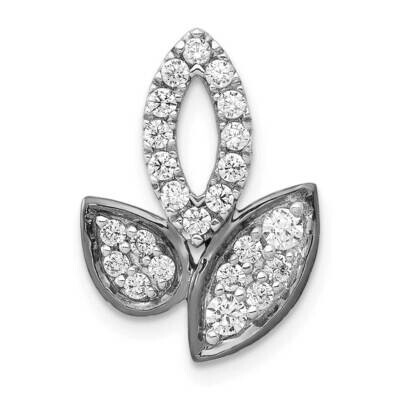 1/2Ct. Diamond Fancy Leaf Chain Slide 14k White Gold PM3972-050-WA, MPN: PM3972-050-WA, 883957503950