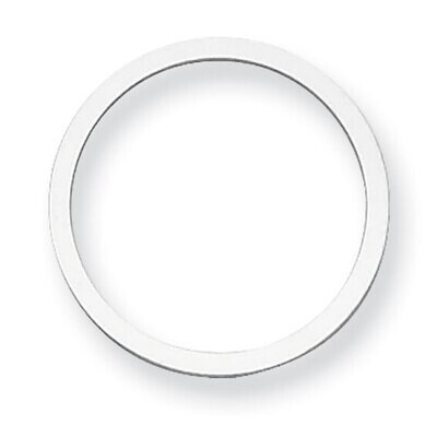 Circle with Hole Stamping Sterling Silver Rhodium-plated SS1054, MPN: SS1054,