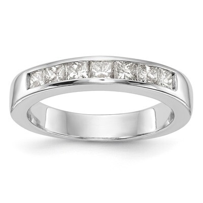 7-Stone Diamond Channel Band 14k White Gold RM3301B-075-WAA, MPN: RM3301B-075-WAA, RM3301B-075-WAA_…