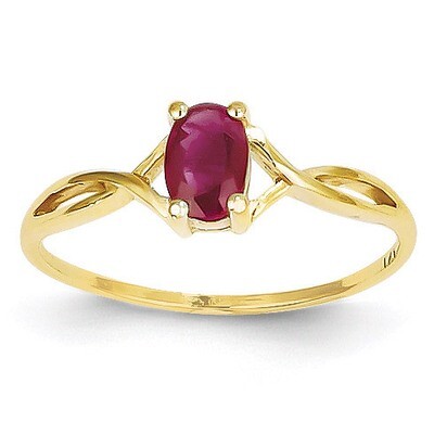 Ruby Birthstone Ring 14k Gold XBR232, MPN: XBR232, 883957444833