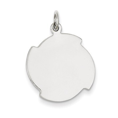 Disc Charm Engravable Sterling Silver QM465/18, MPN: QM465/18, 883957496986