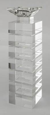 Tizo Illusion Large Pillar Candle Holder PH153CS/L, MPN: PH153CS/L,