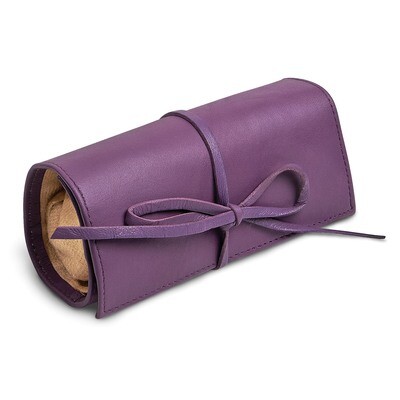 Purple Leather Tie Jewelry Roll GM17732, MPN: GM17732, 191101877742