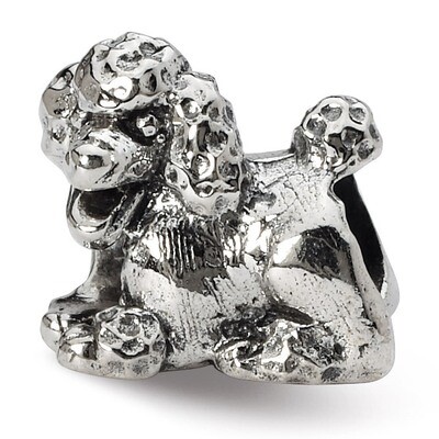 Poodle Bead - Sterling Silver QRS1278, MPN: QRS1278, 883957302416