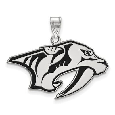 Nashville Predators Large Enamel Pendant Sterling Silver SS009PRE, MPN: SS009PRE, 886774745947