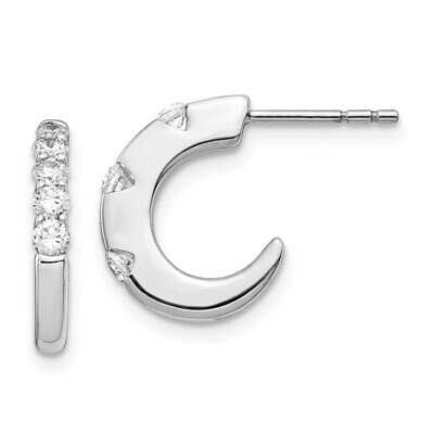 Earrings 14k White Gold Diamond EM5495-050-WA, MPN: EM5495-050-WA, 883957824147