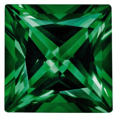 Chrome Tourmaline 4Mm Princess Aaa Quality Gemstone CT-0400-SQP-AAA, MPN: CT-0400-SQP-AAA,