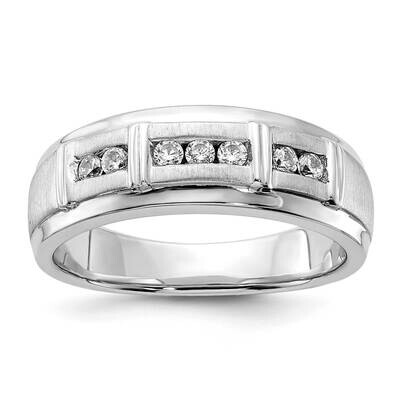 Si1/Si2, G H I, Men&#39;s Ring 14k White Gold Lab Grown Diamond RM6640-025-10WLG, MPN: RM6640-025-10WLG…